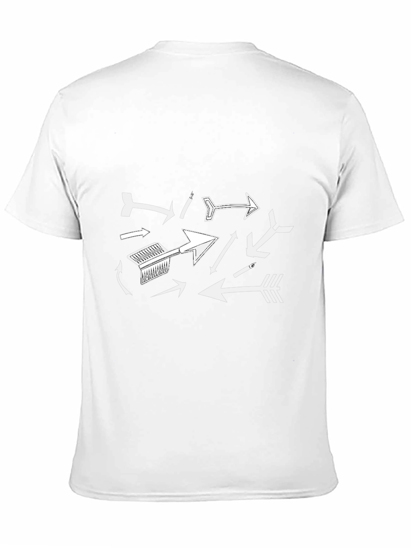 Arrow Graphic Print Black T-Shirt