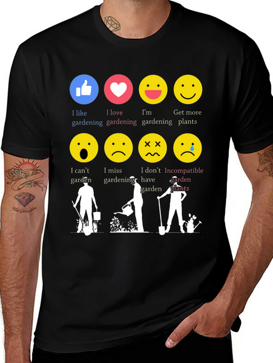 Gardening Emotion T-Shirt Funny Gardener Tee