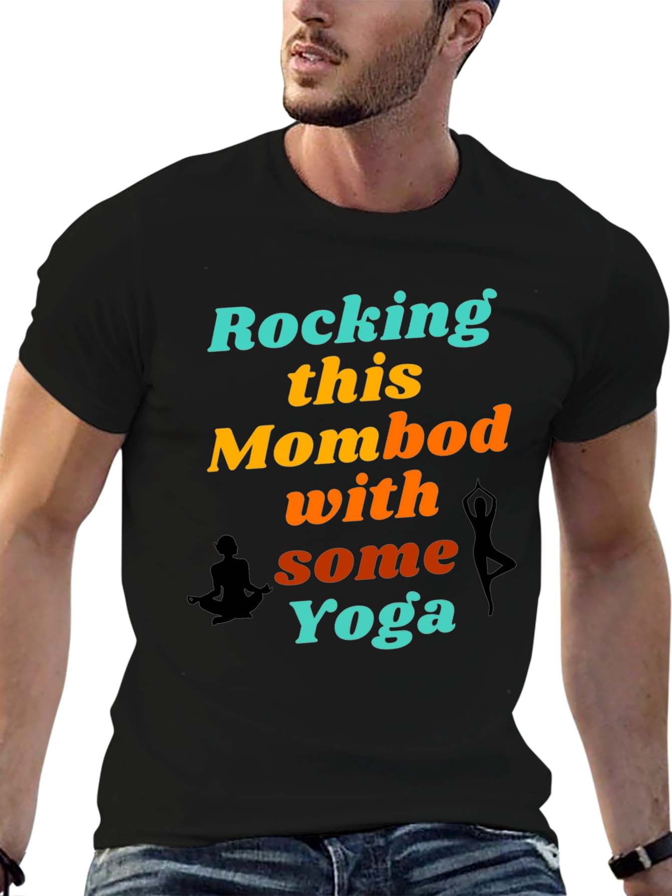 Rocking This Mom Bod With Some Yoga Graphic T-Shirt