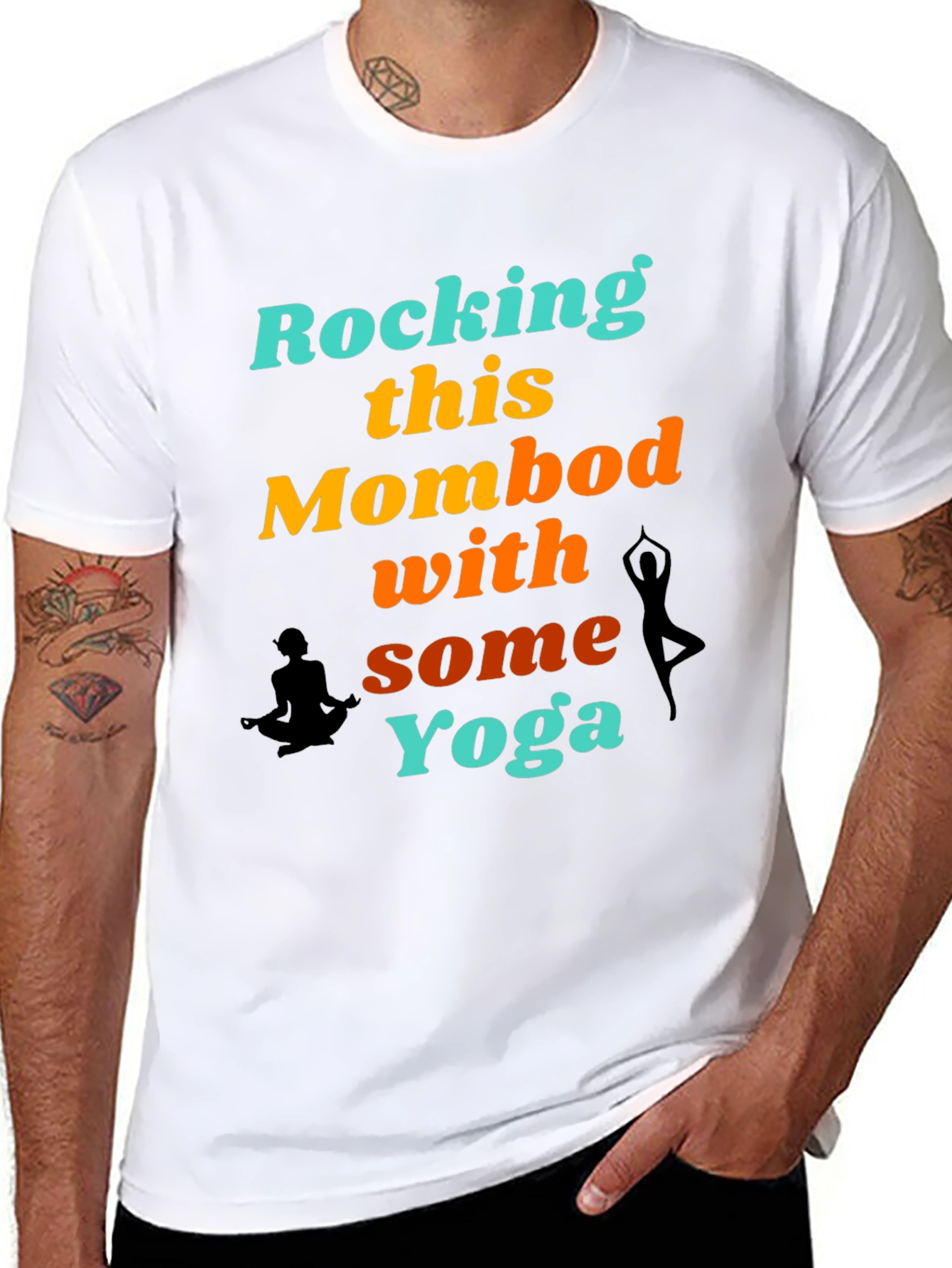 Rocking This Mom Bod With Some Yoga Graphic T-Shirt
