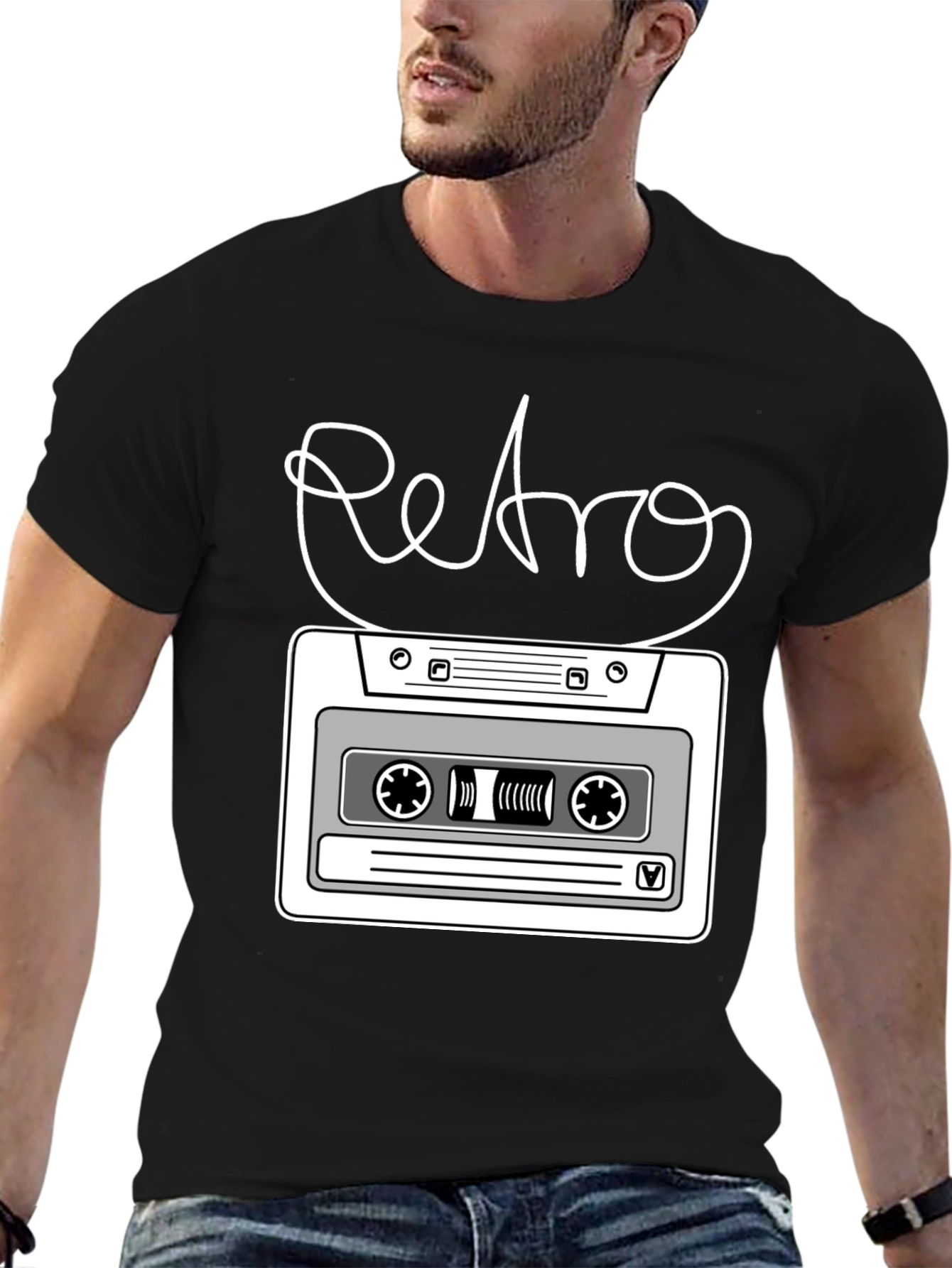Retro Cassette Tape Graphic T-Shirt