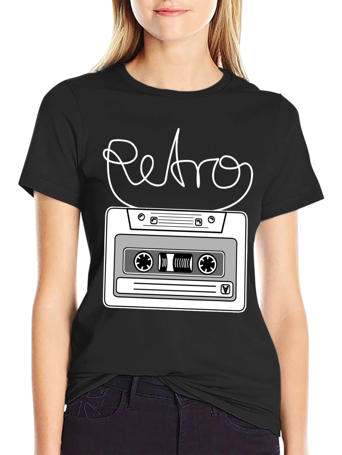 Retro Cassette Tape Graphic T-Shirt