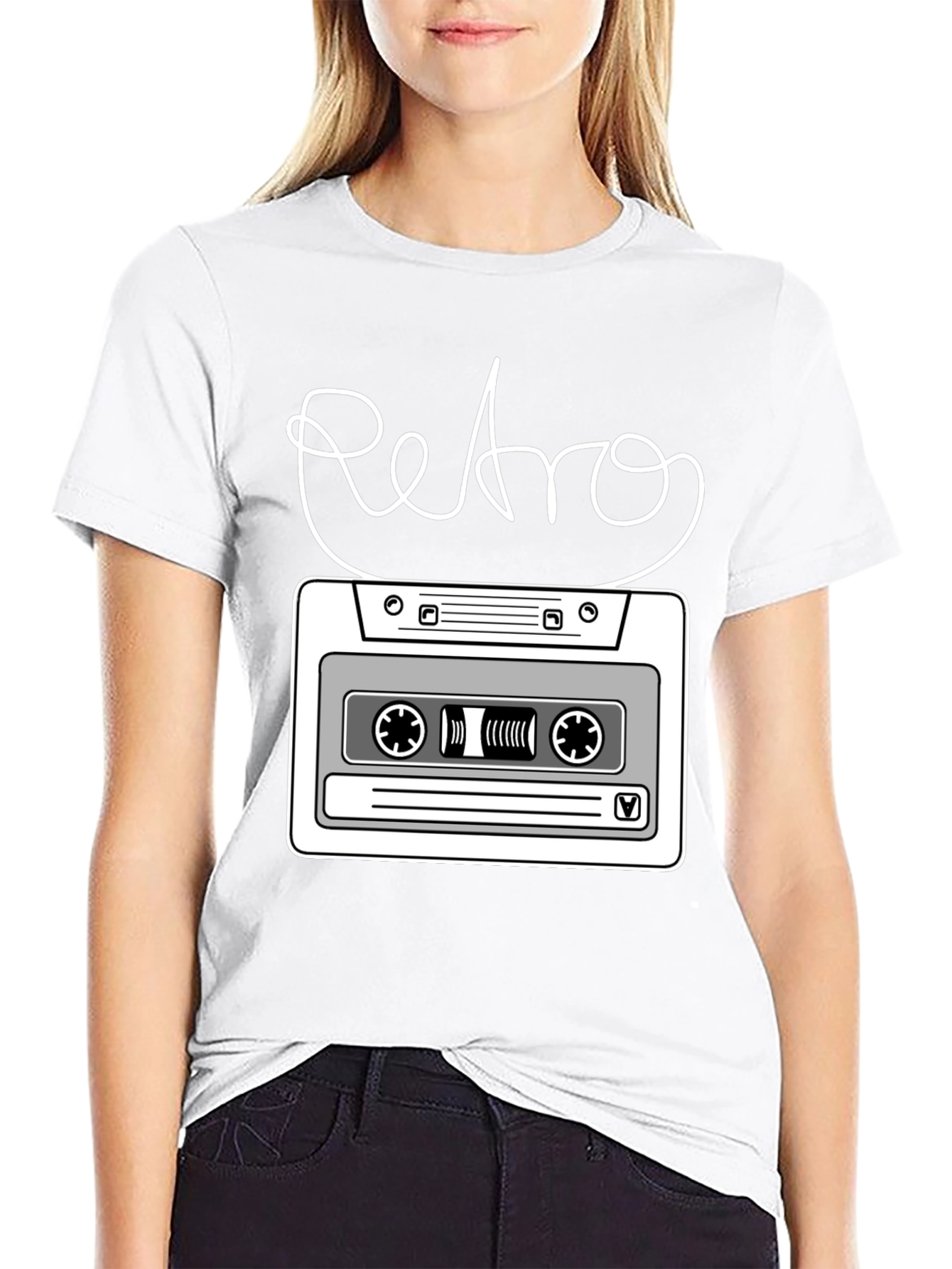 Retro Cassette Tape Graphic T-Shirt