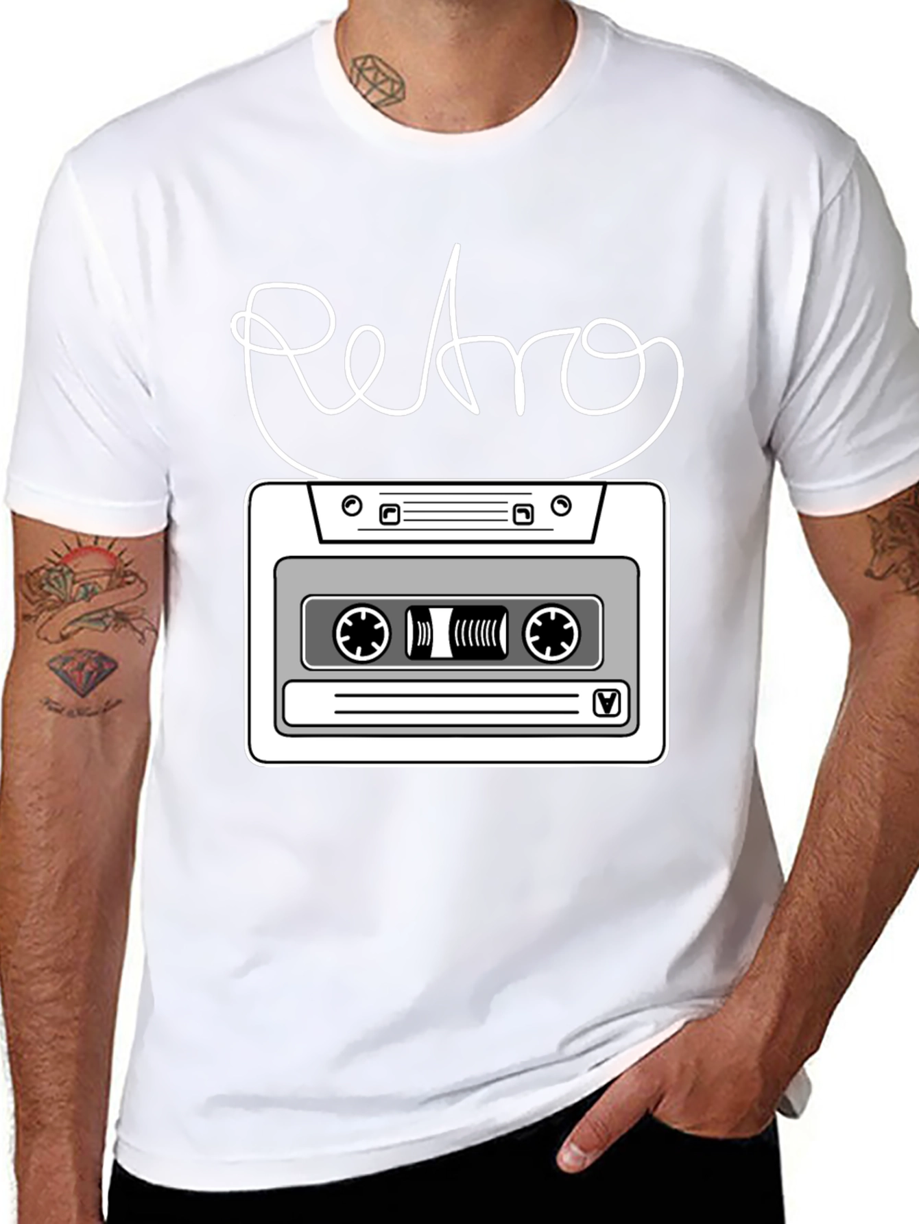 Retro Cassette Tape Graphic T-Shirt