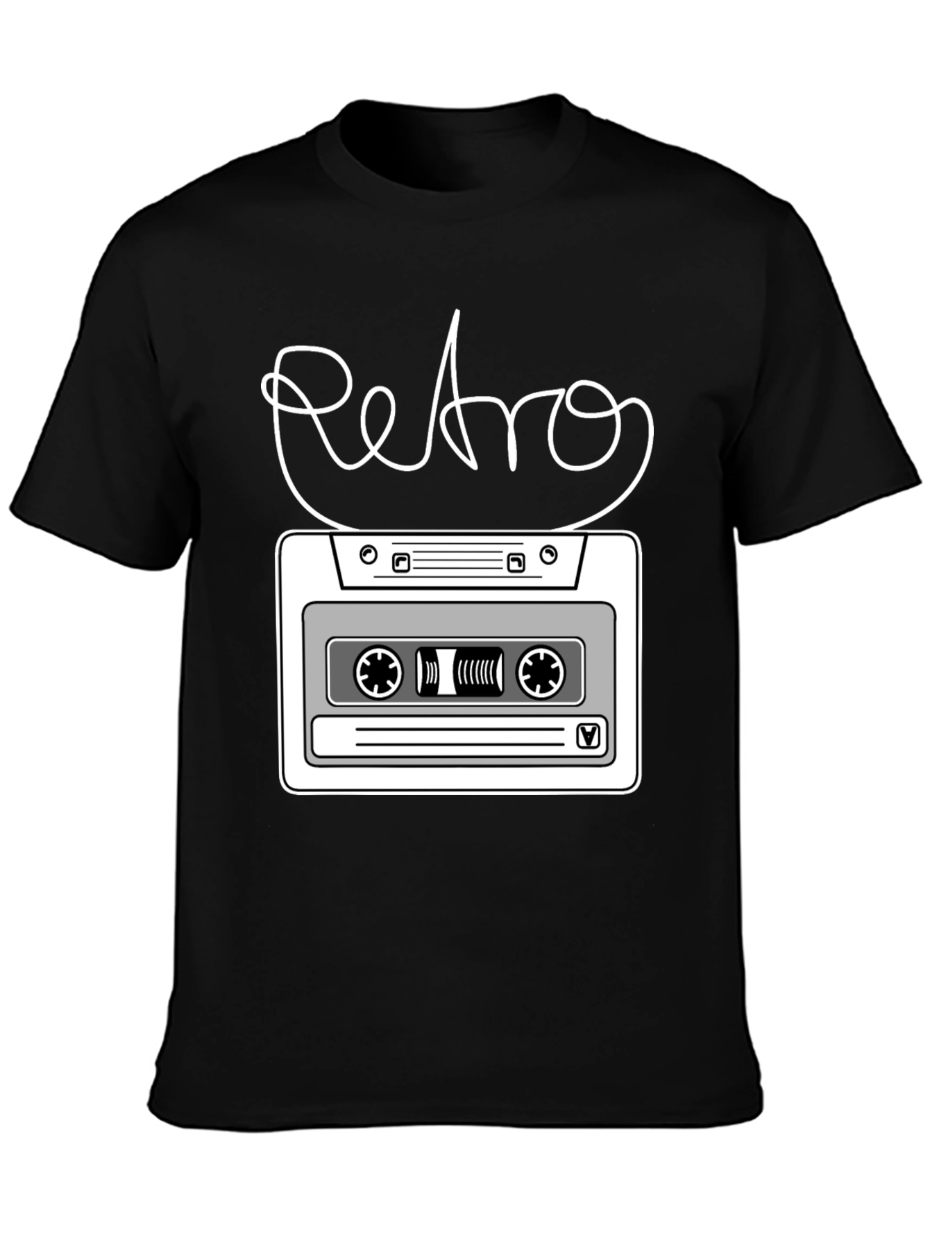 Retro Cassette Tape Graphic T-Shirt