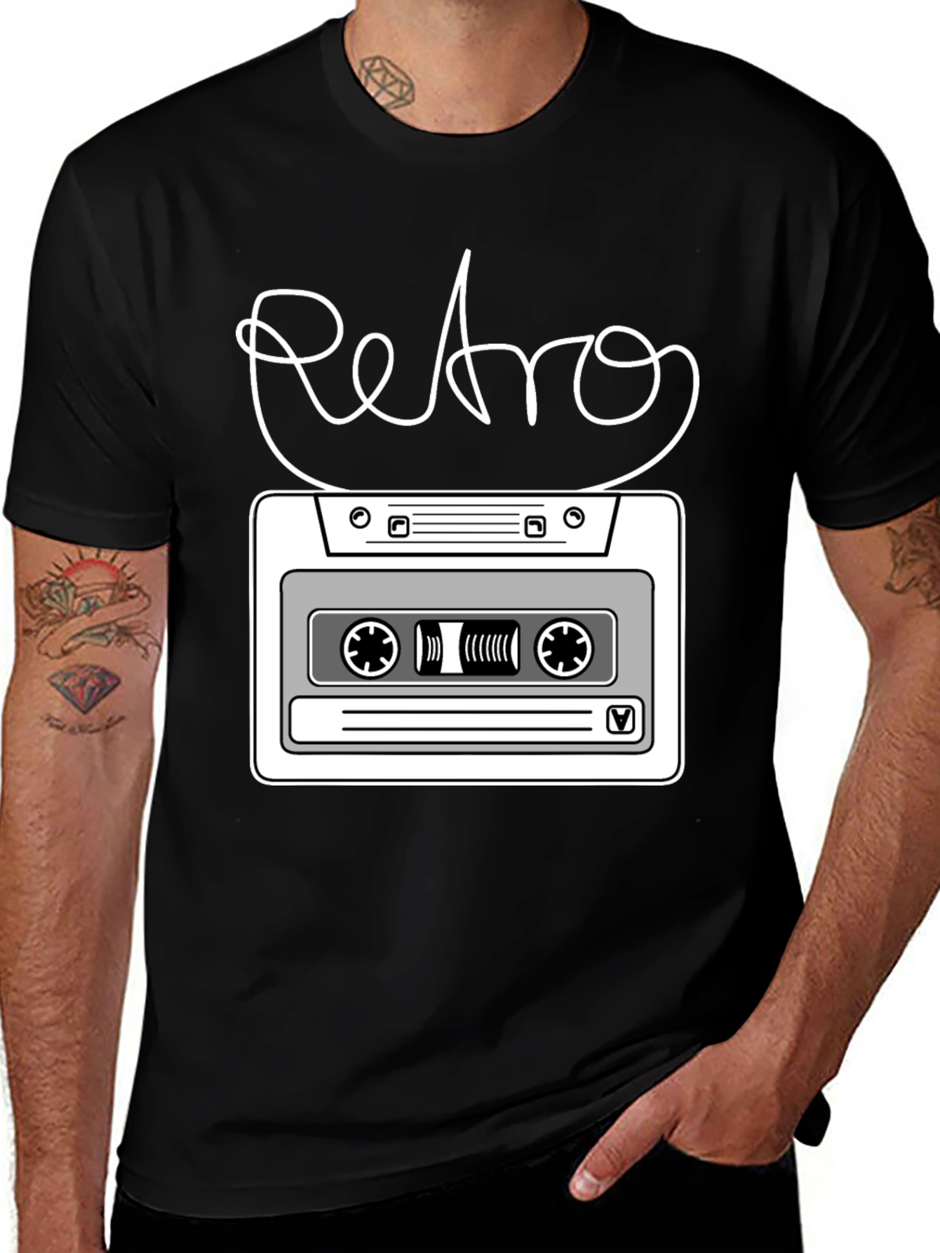 Retro Cassette Tape Graphic T-Shirt