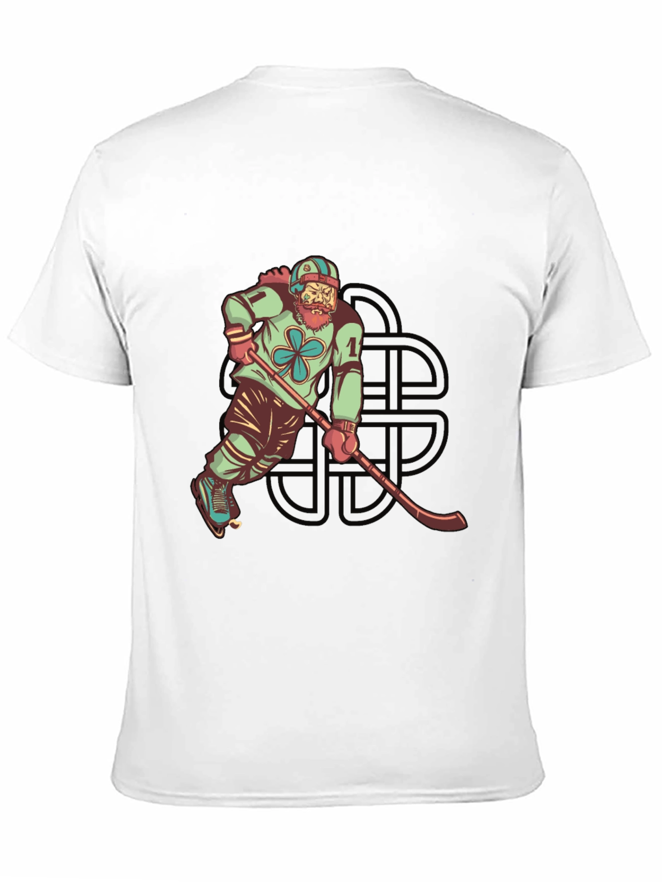 Lucky Hockey Player Graphic Tee