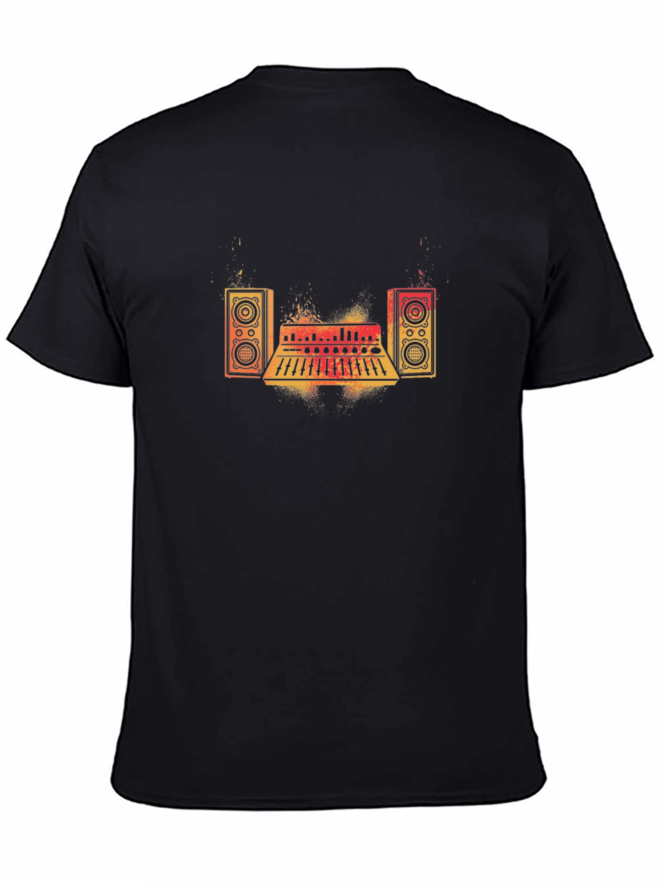DJ Music Mixer Black T-Shirt