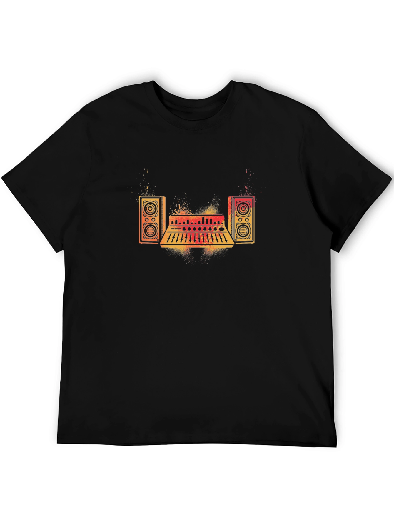 DJ Music Mixer Black T-Shirt