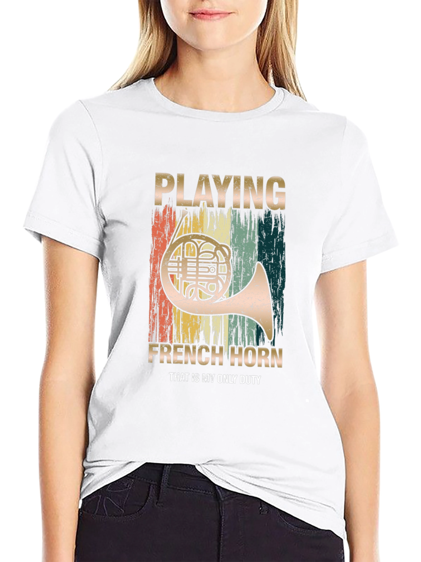 French Horn Player T-Shirt - Musician Duty Tee