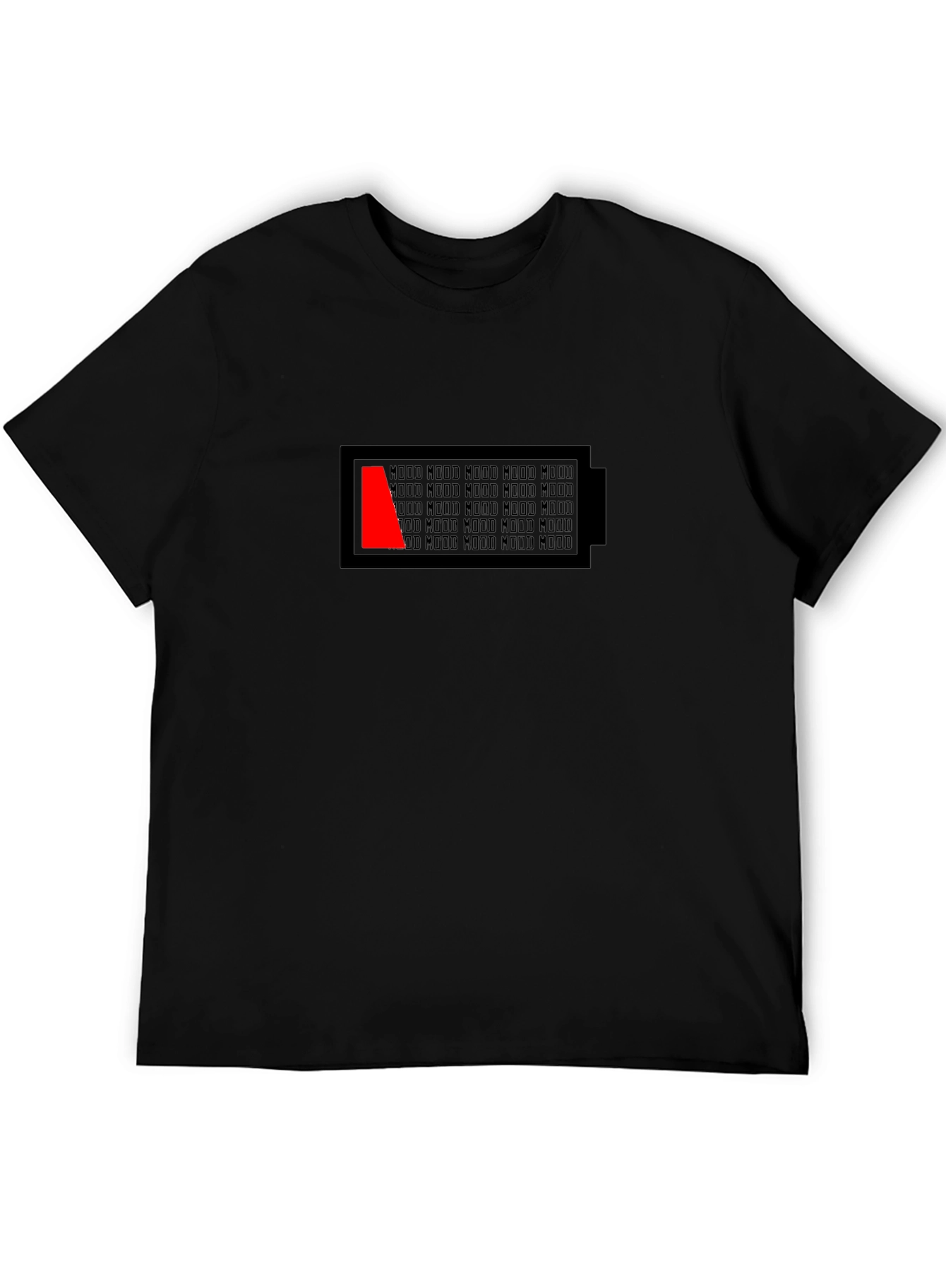Low Mood Battery Graphic T-Shirt - Black