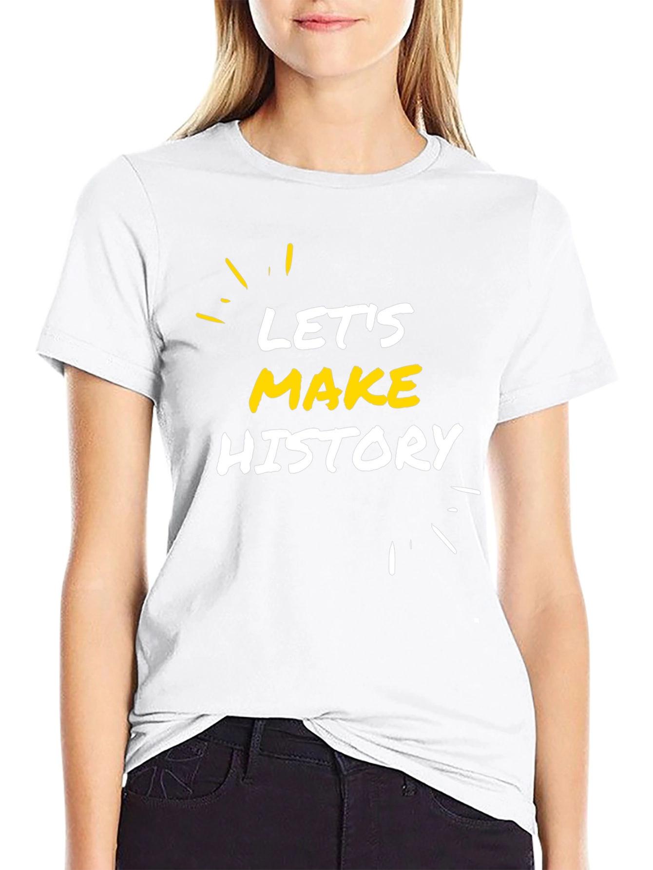 Lets Make History Black Graphic Tee
