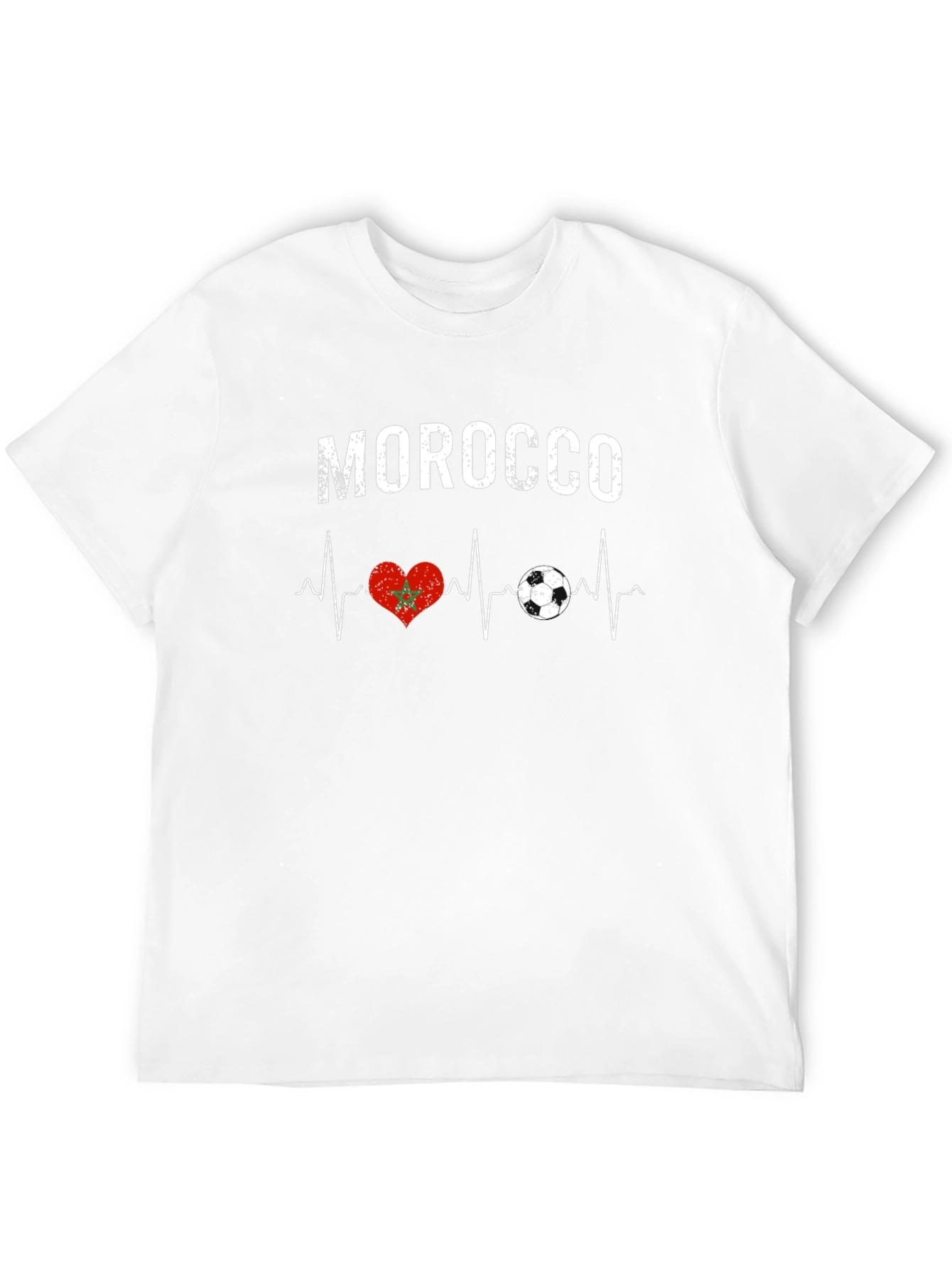 Morocco Heartbeat Soccer T-Shirt