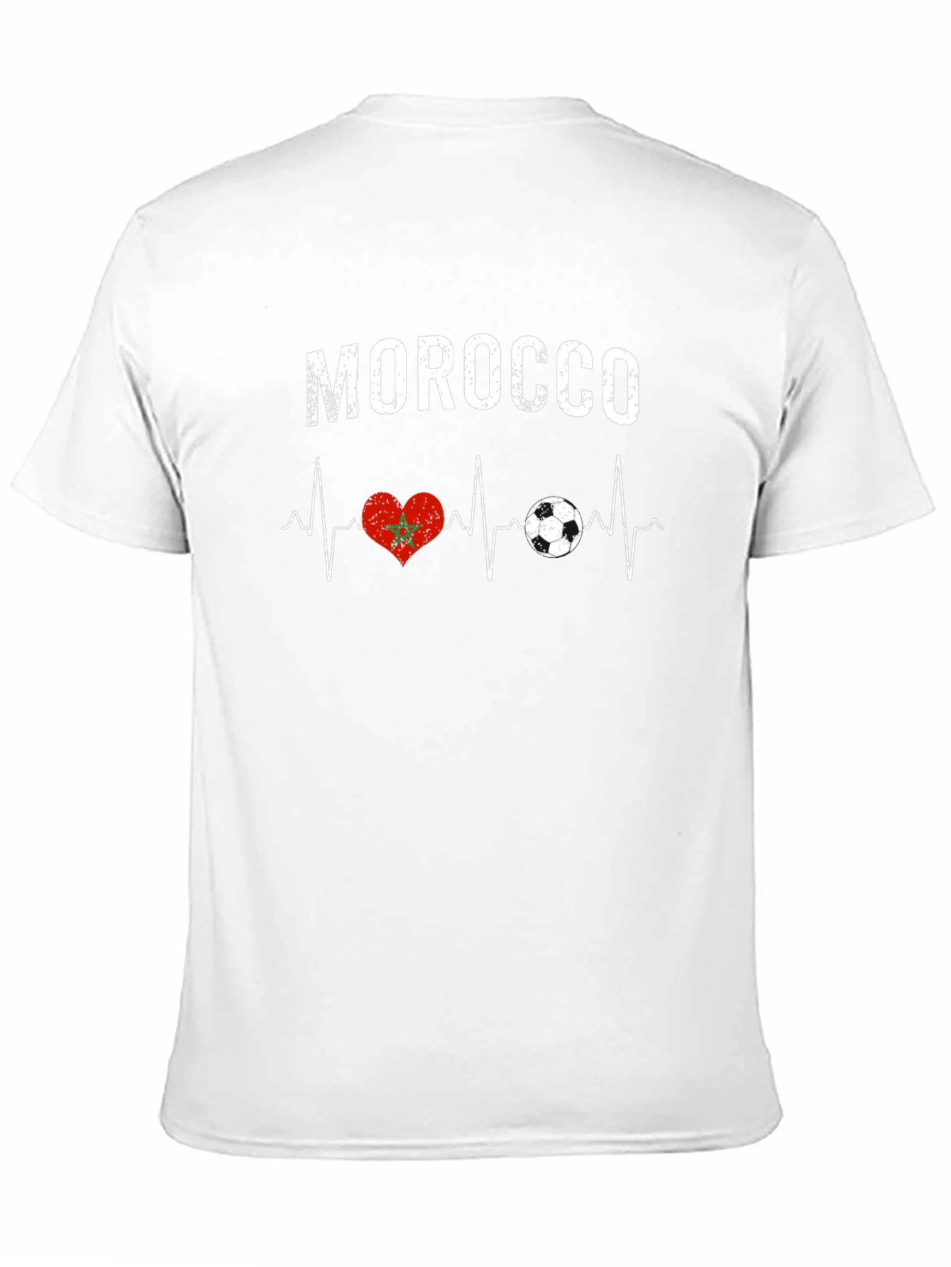 Morocco Heartbeat Soccer T-Shirt