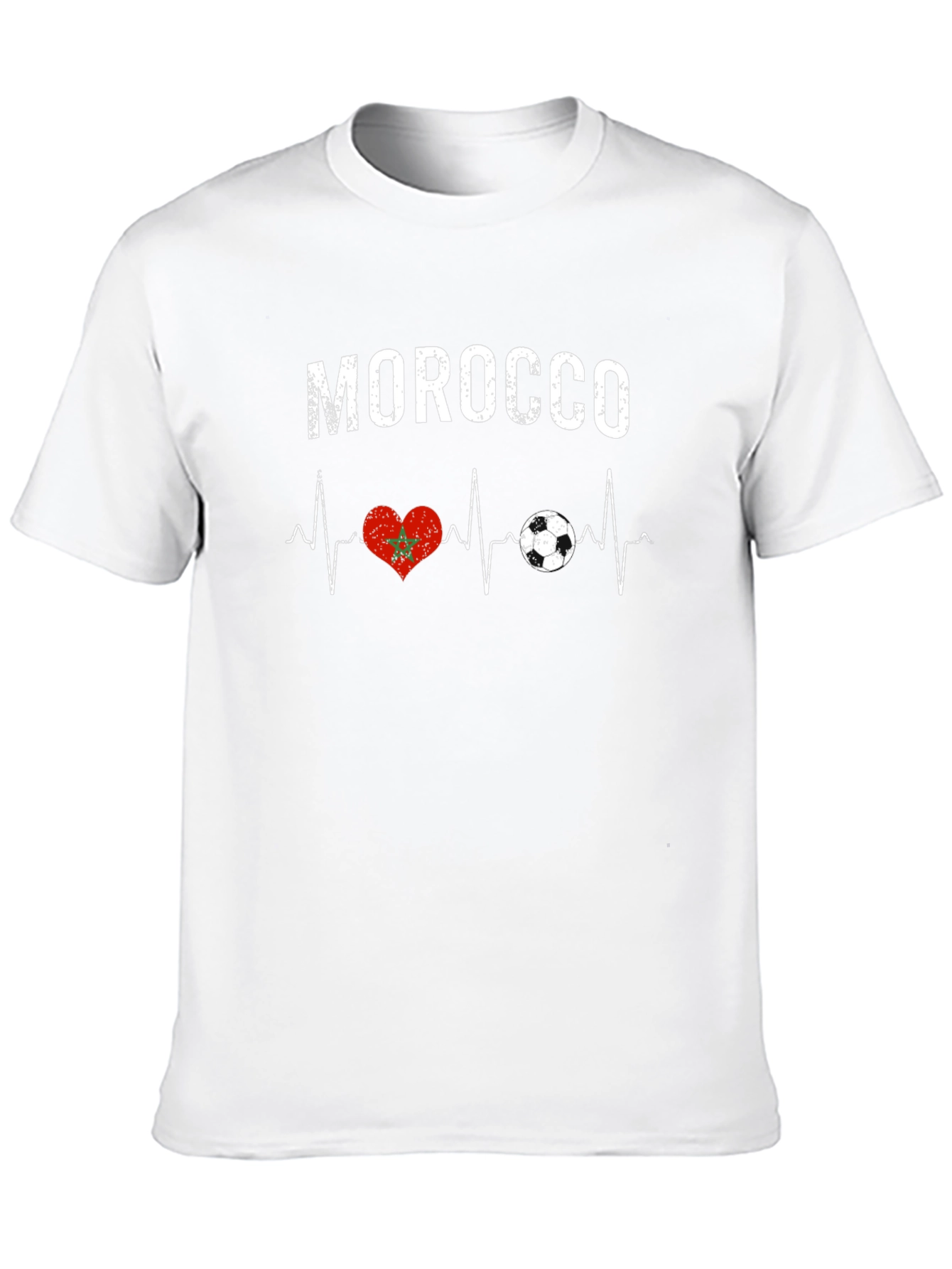 Morocco Heartbeat Soccer T-Shirt
