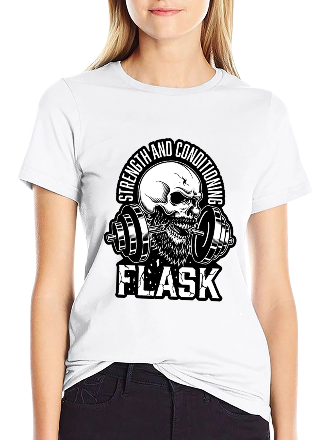 Strength and Conditioning Skull Graphic T-Shirt