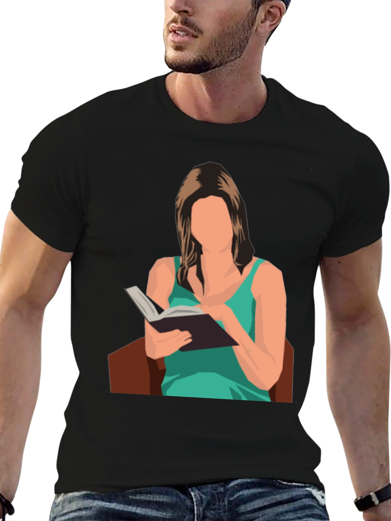 Reading Woman Graphic T-Shirt