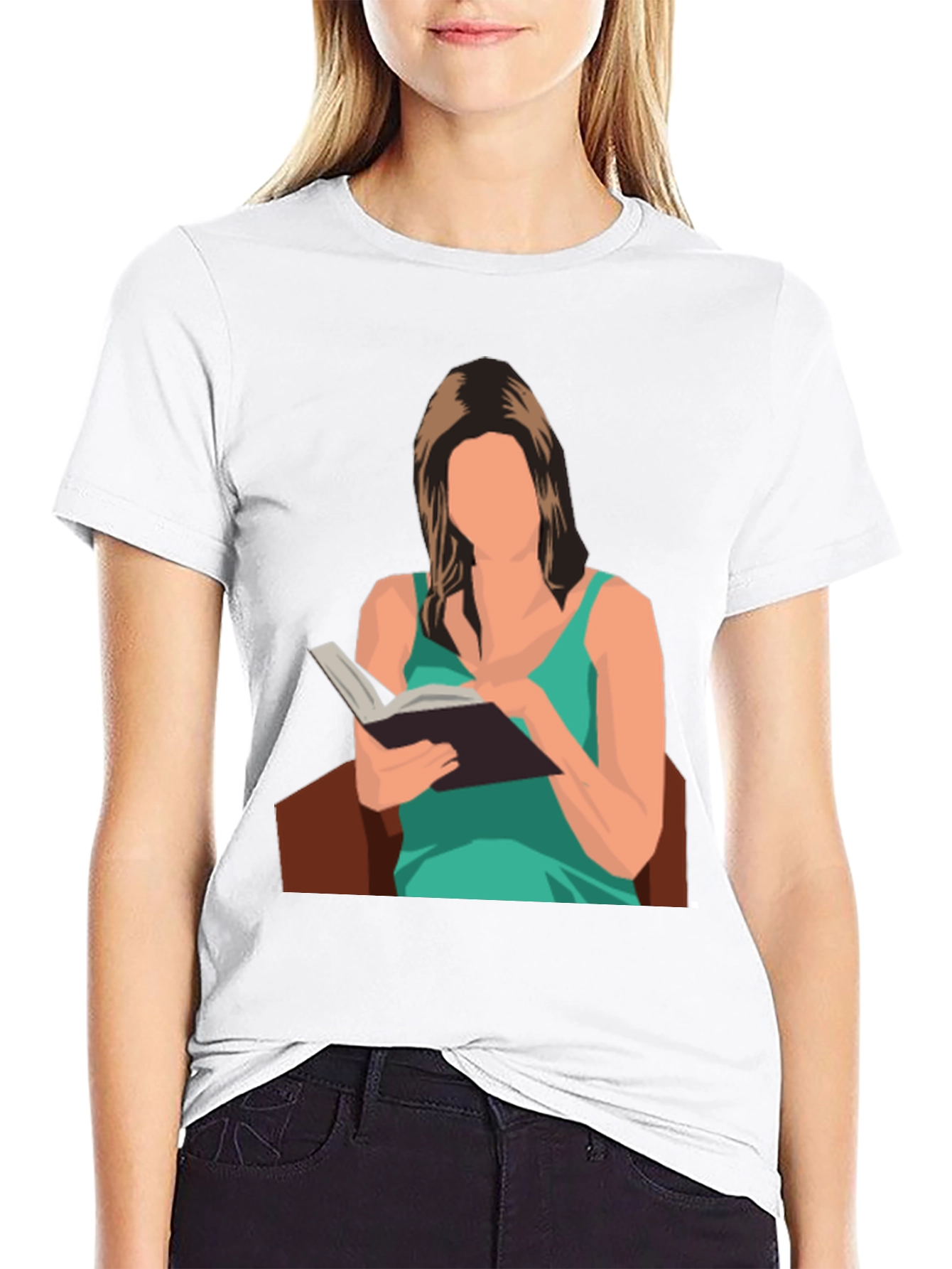Reading Woman Graphic T-Shirt