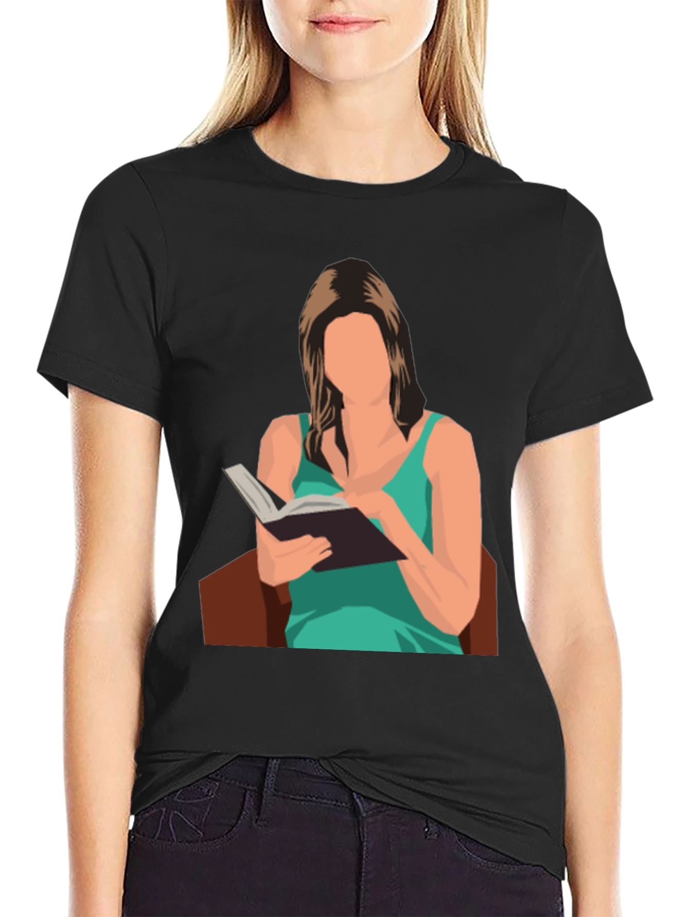 Reading Woman Graphic T-Shirt
