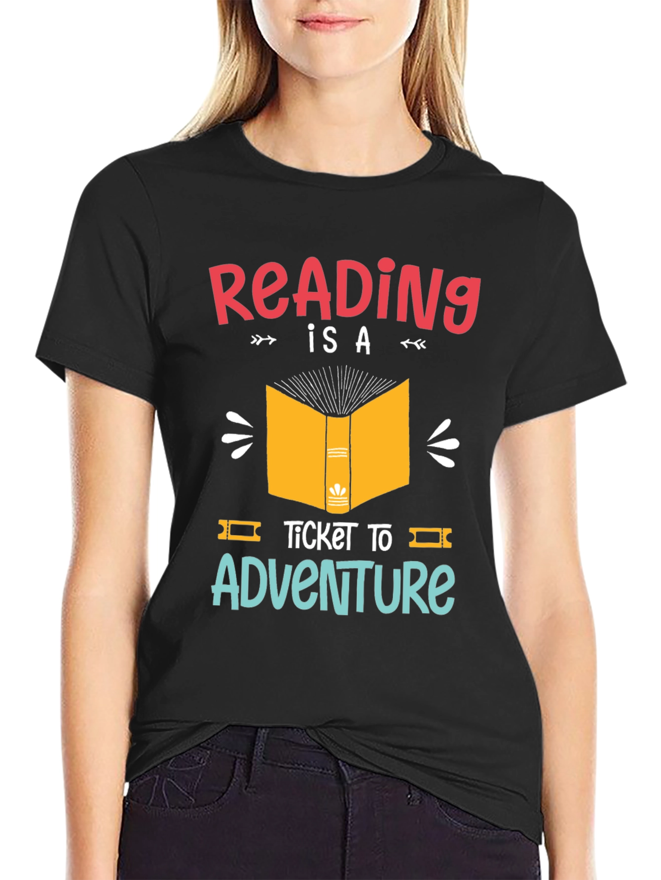 Reading is a Ticket to Adventure Graphic T-Shirt