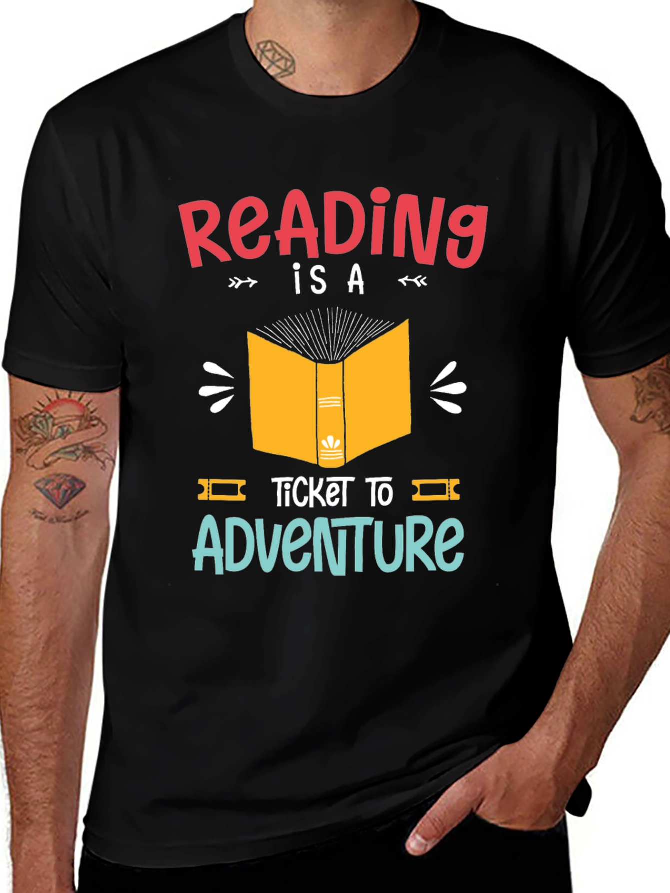 Reading is a Ticket to Adventure Graphic T-Shirt