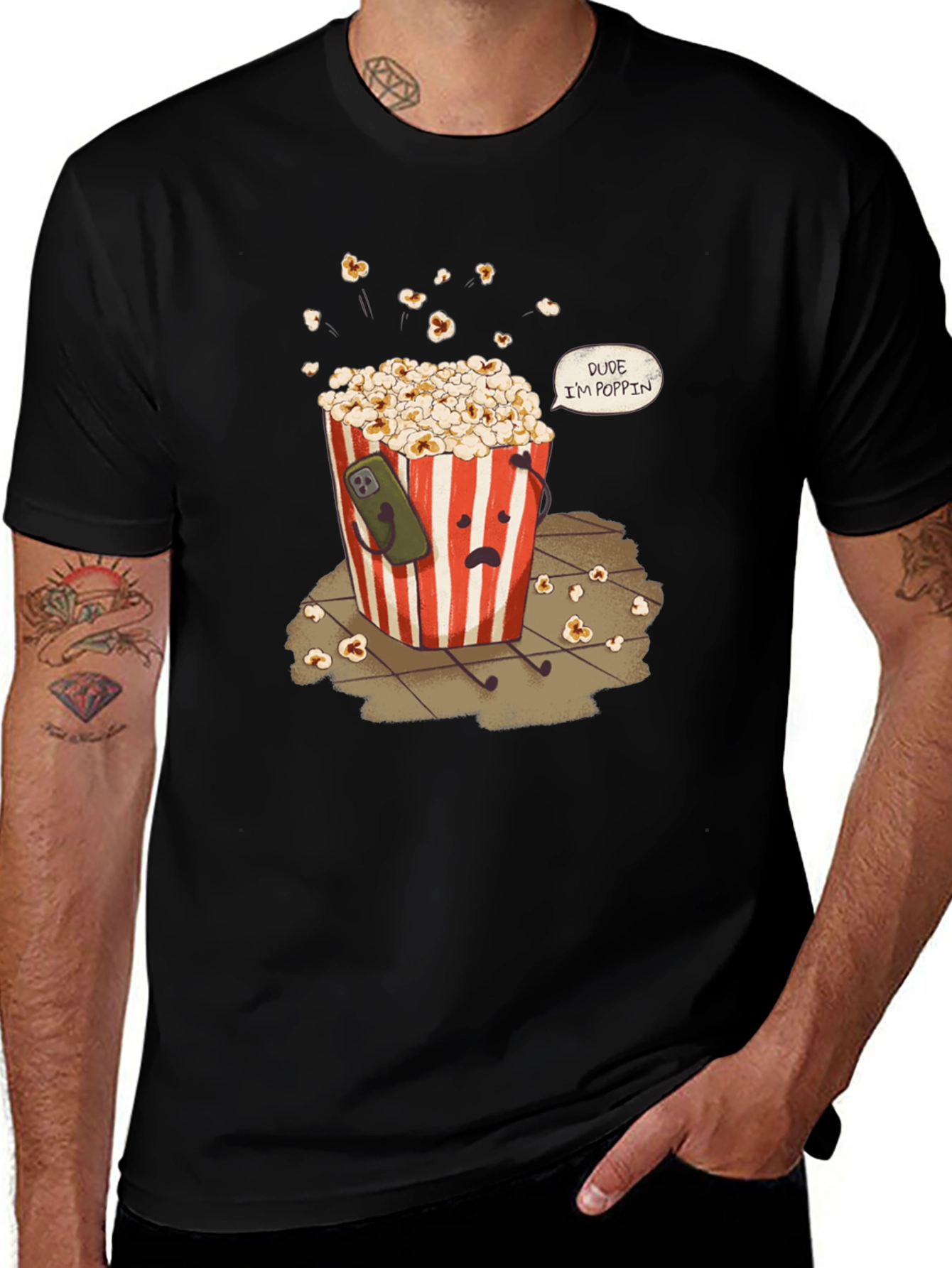 Dude Im Poppin T-Shirt Funny Graphic Tee