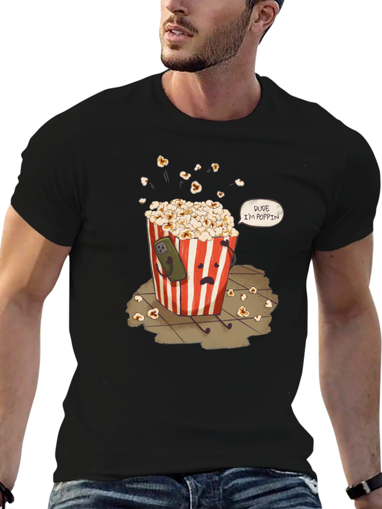 Dude Im Poppin T-Shirt Funny Graphic Tee
