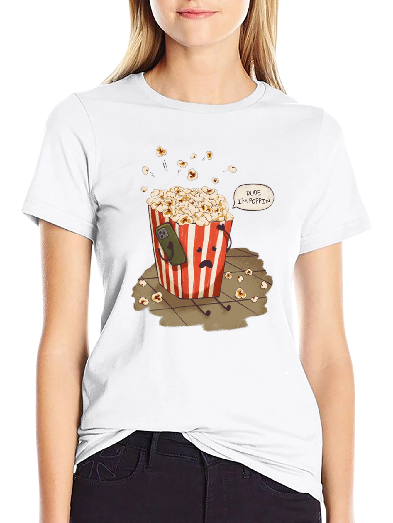 Dude Im Poppin T-Shirt Funny Graphic Tee