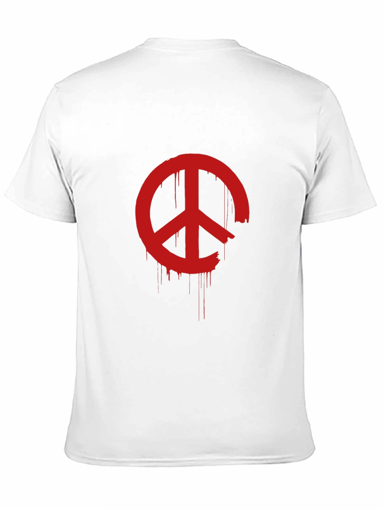 Distressed Peace Sign Graphic T-Shirt
