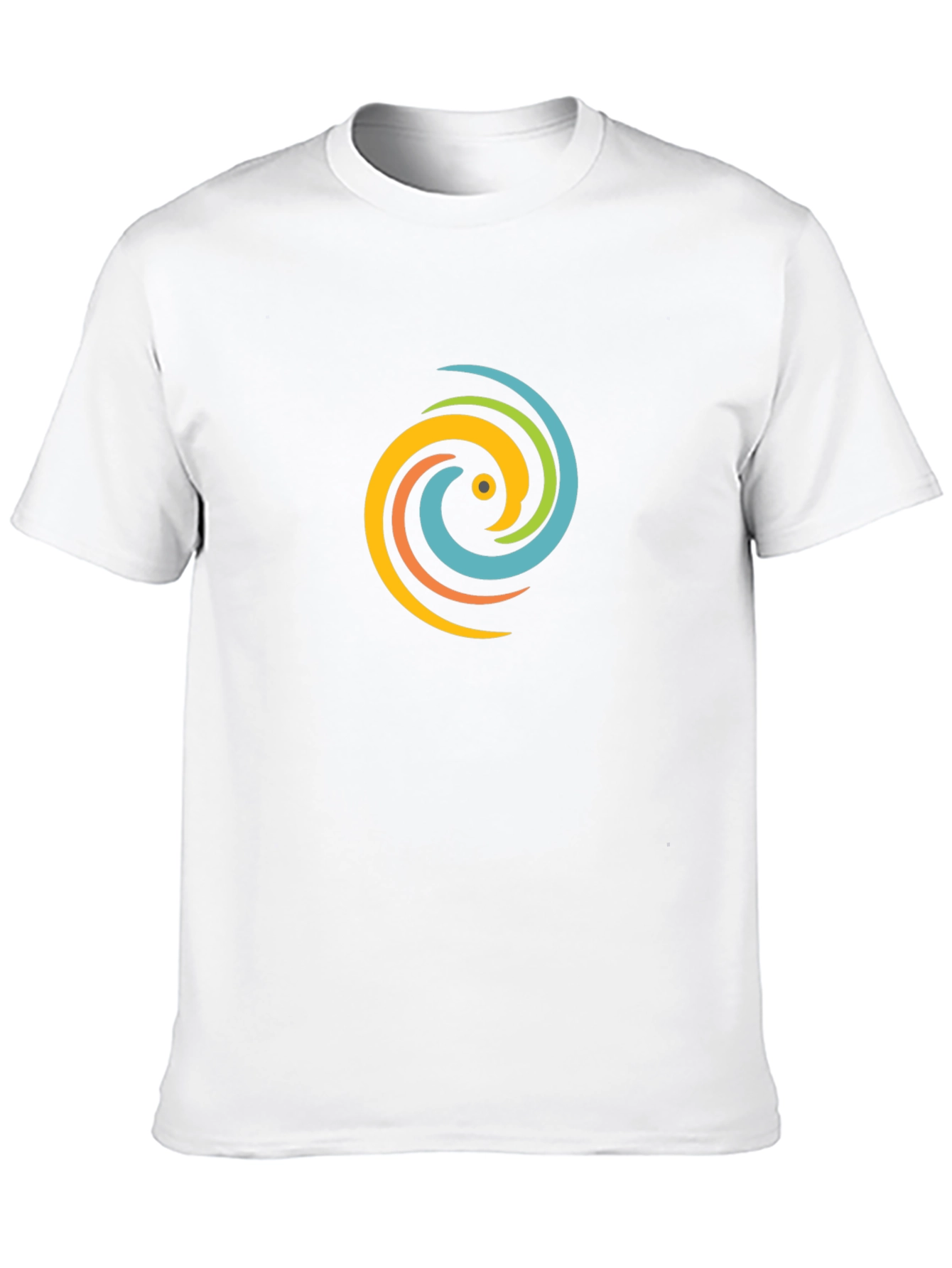 Swirl Graphic Black T-Shirt - Casual Style