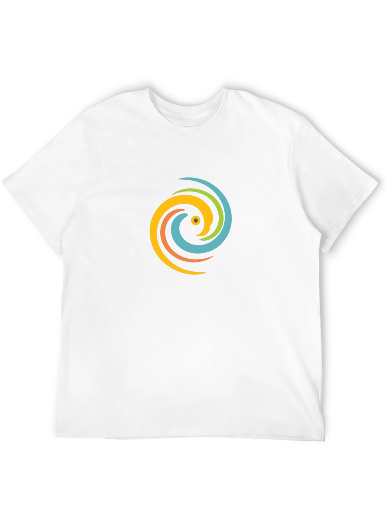 Swirl Graphic Black T-Shirt - Casual Style