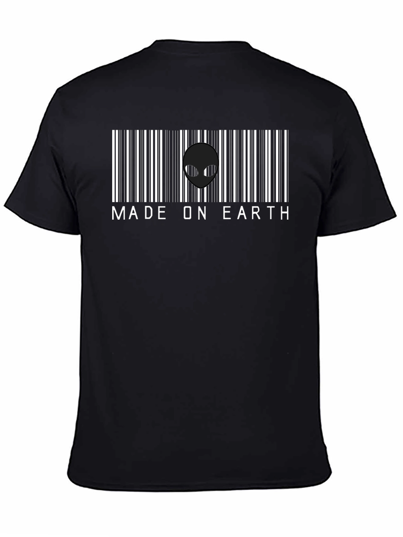Made on Earth Alien Barcode T-Shirt