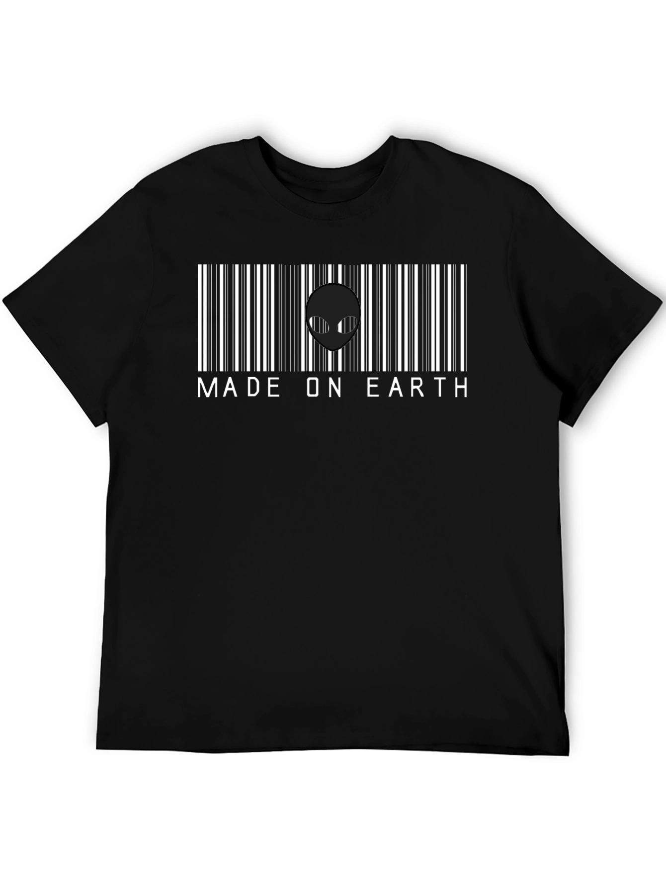 Made on Earth Alien Barcode T-Shirt
