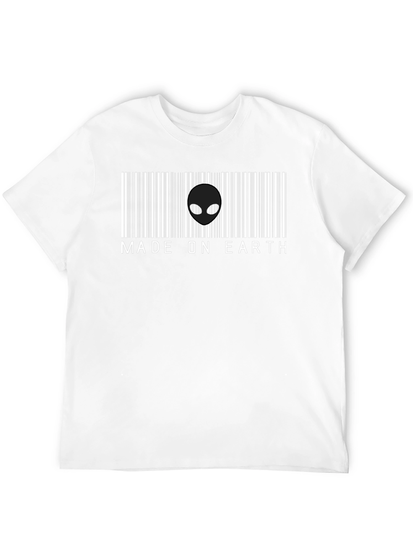 Made on Earth Alien Barcode T-Shirt