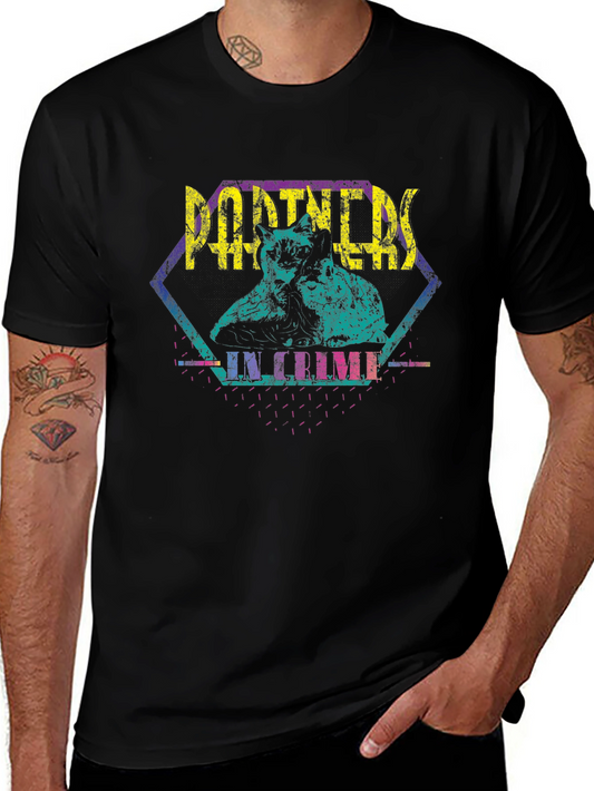 Partners in Crime Retro Graphic T-Shirt