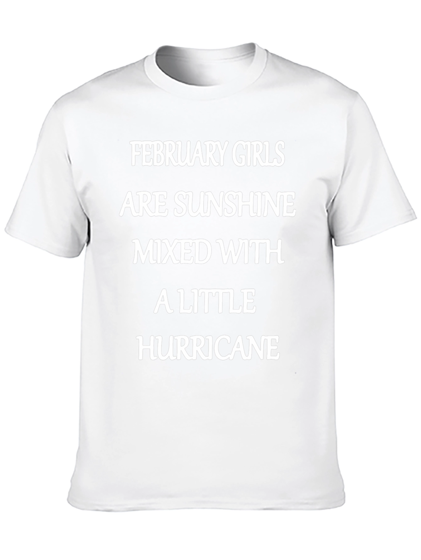 February Girl Sunshine Hurricane Black T-Shirt