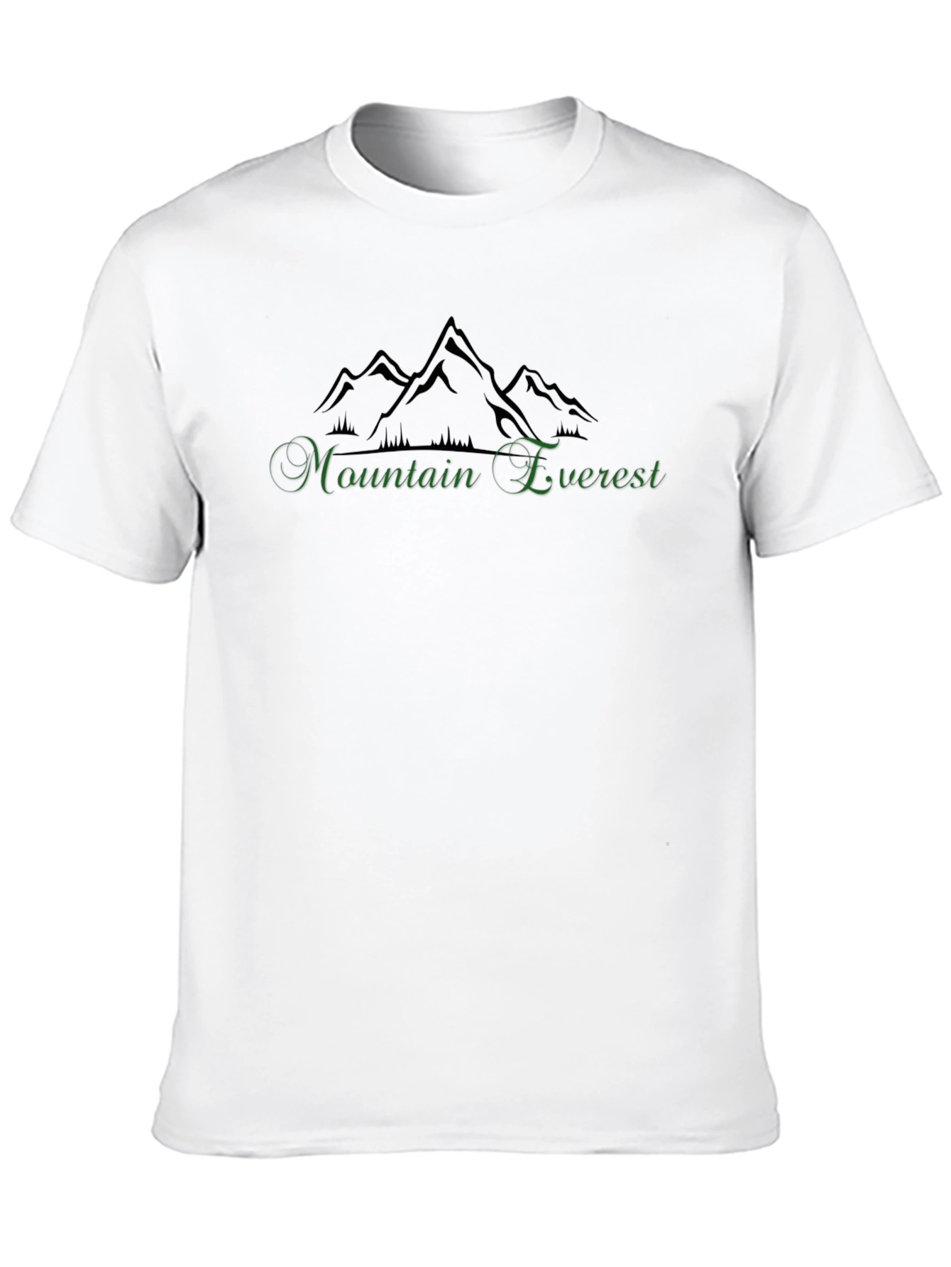 Mountain Everest Graphic Black T-Shirt