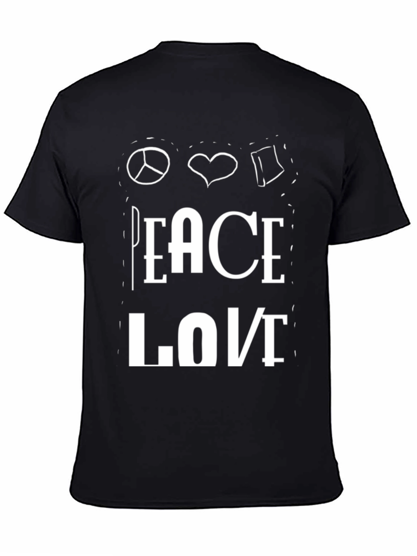 Peace Love Book T-Shirt