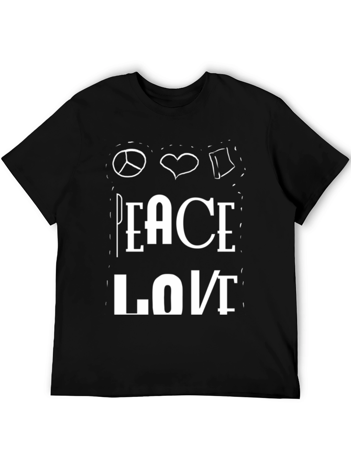 Peace Love Book T-Shirt