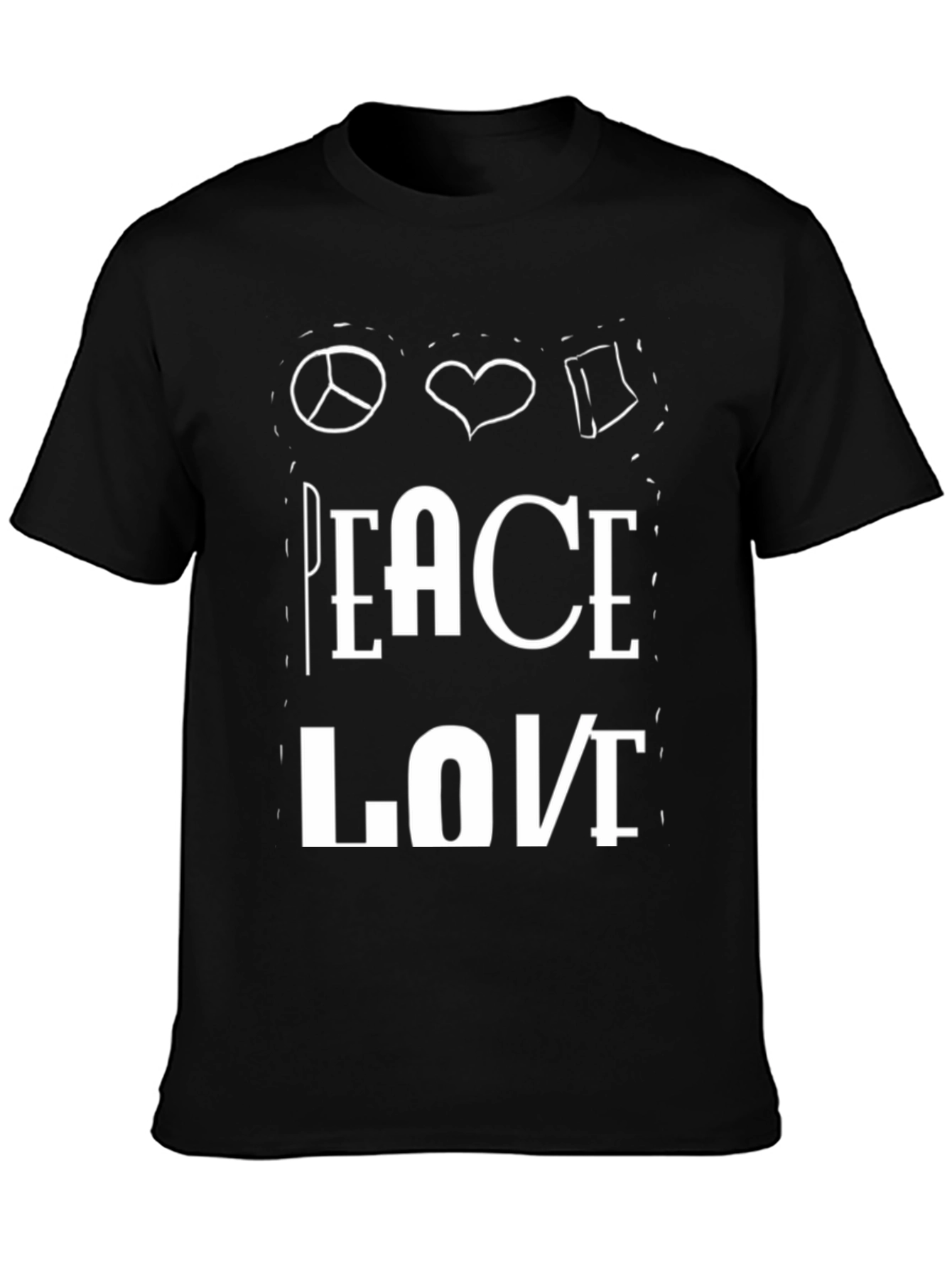 Peace Love Book T-Shirt
