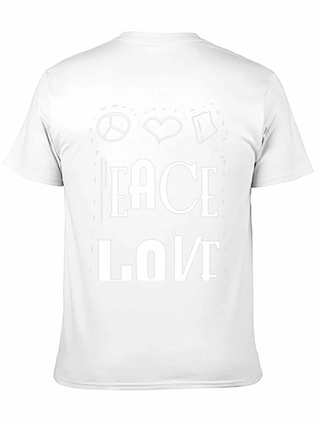 Peace Love Book T-Shirt