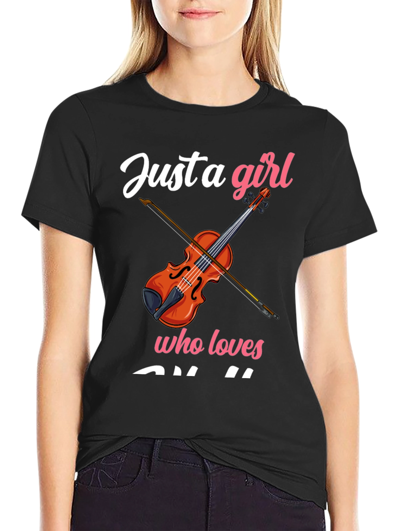 Just a Girl Who Loves Violin T-Shirt