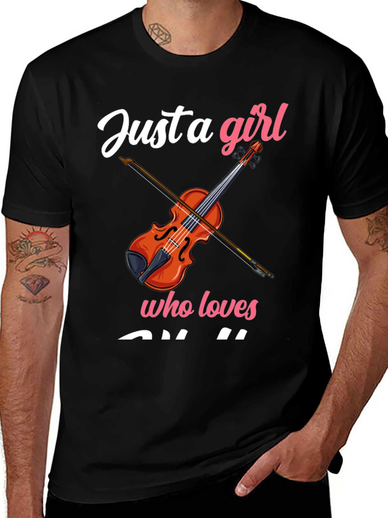 Just a Girl Who Loves Violin T-Shirt