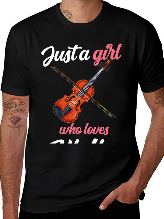 Just a Girl Who Loves Violin T-Shirt