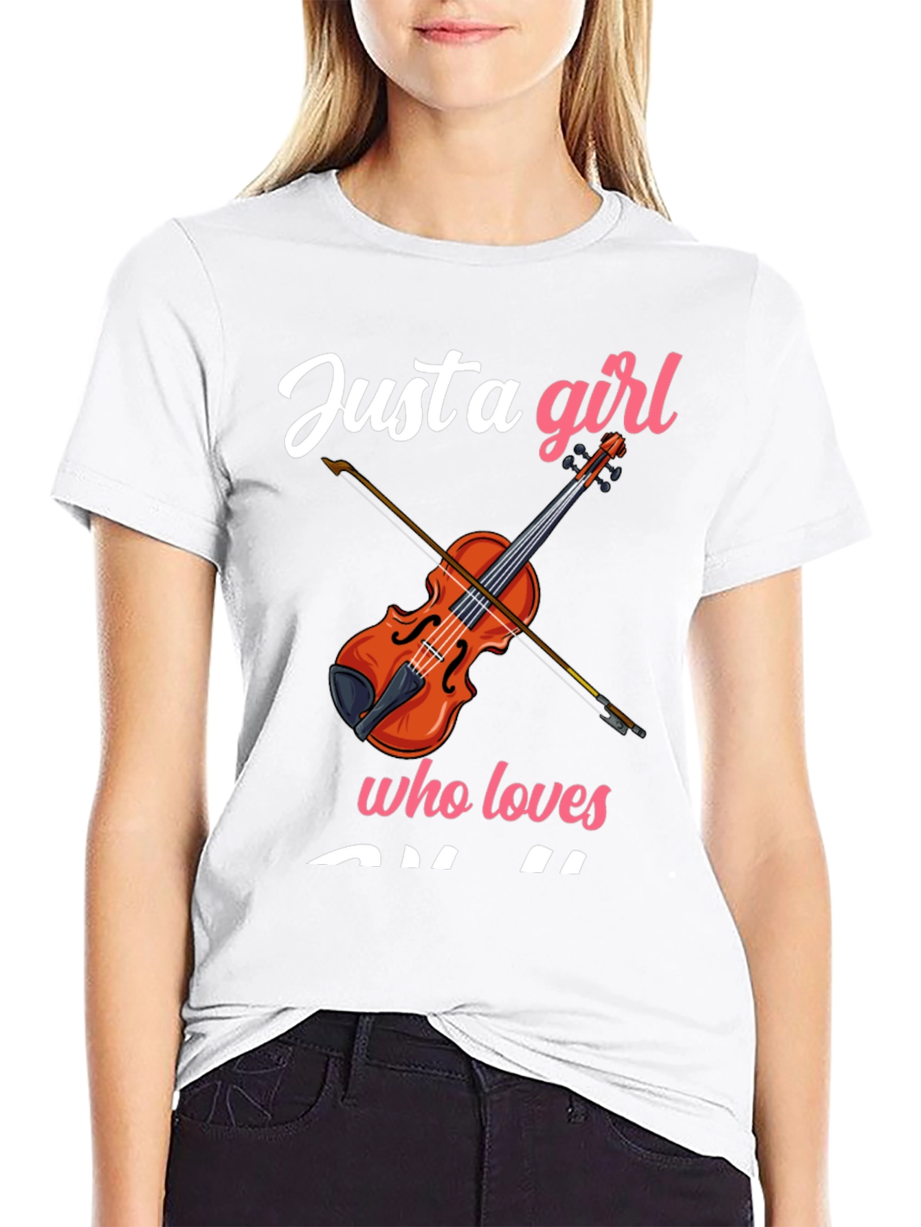 Just a Girl Who Loves Violin T-Shirt