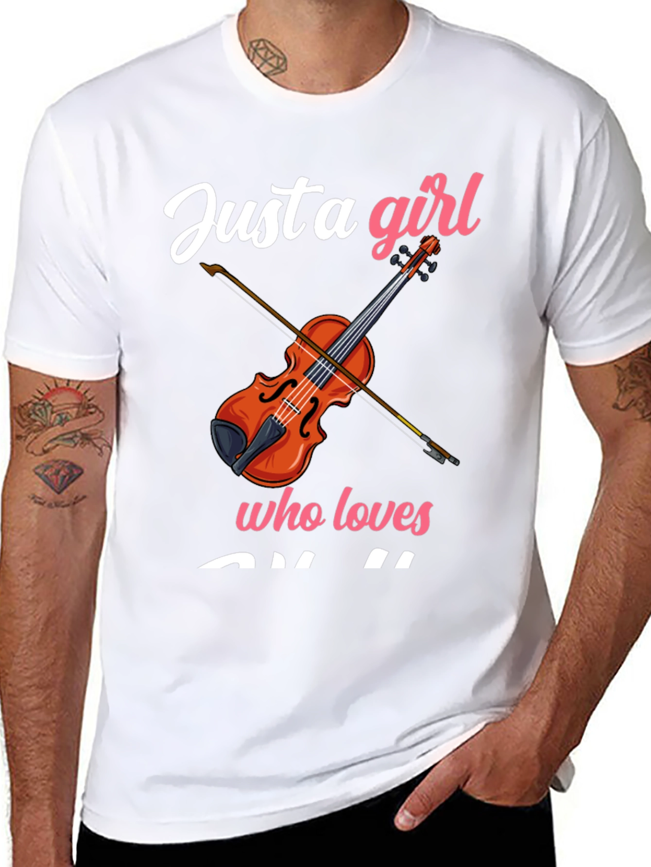 Just a Girl Who Loves Violin T-Shirt