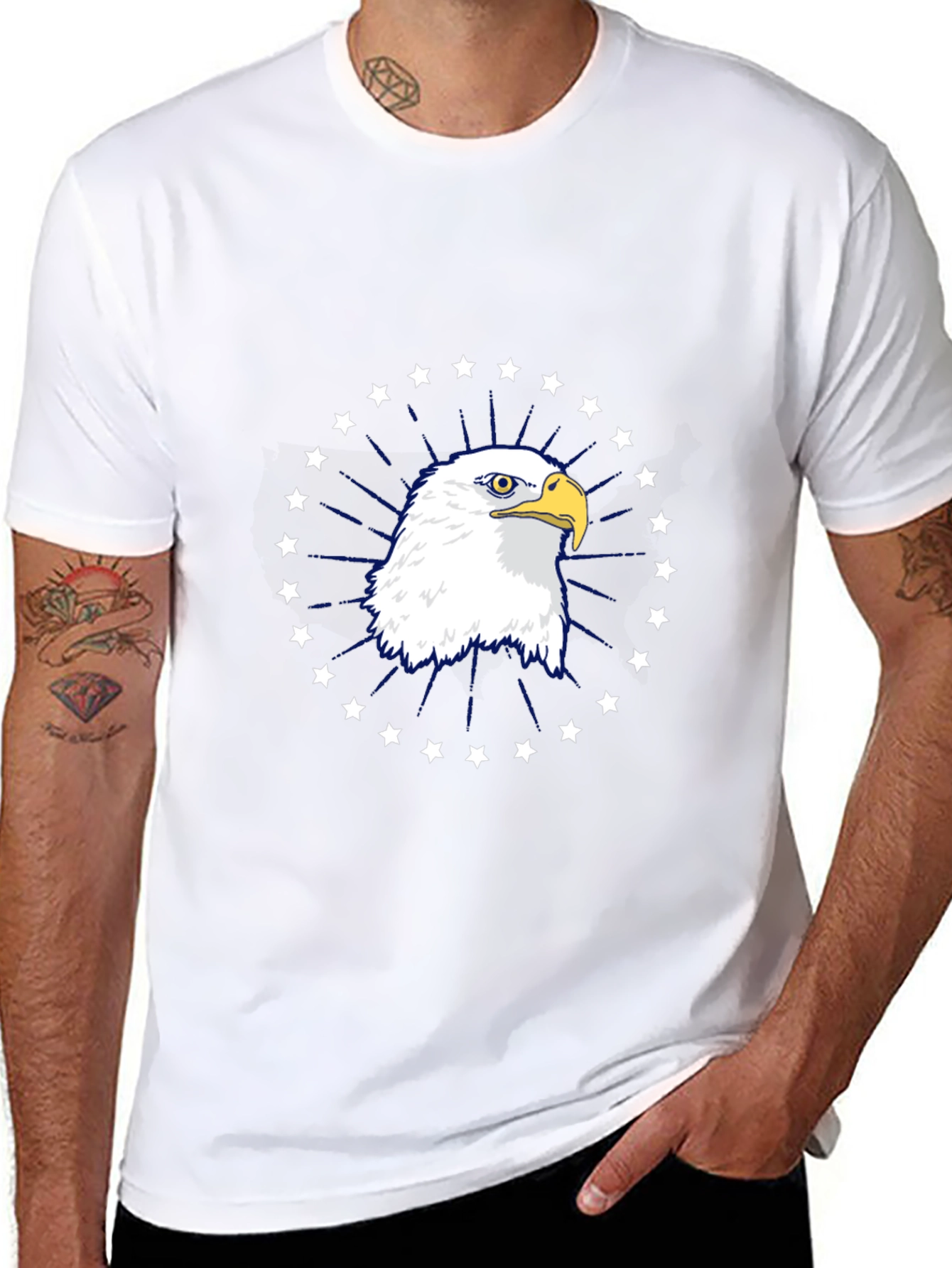 Eagle Graphic Tee - Patriotic American Style