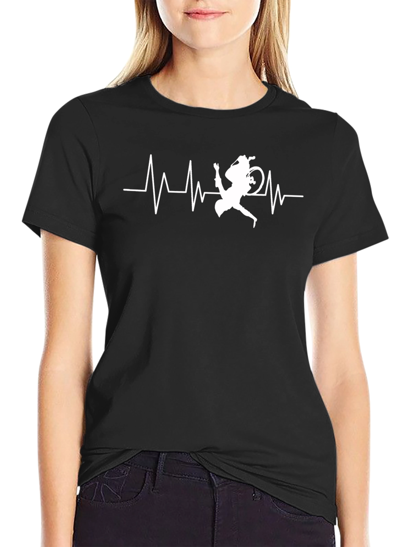 Mountain Biker Heartbeat Graphic Tee