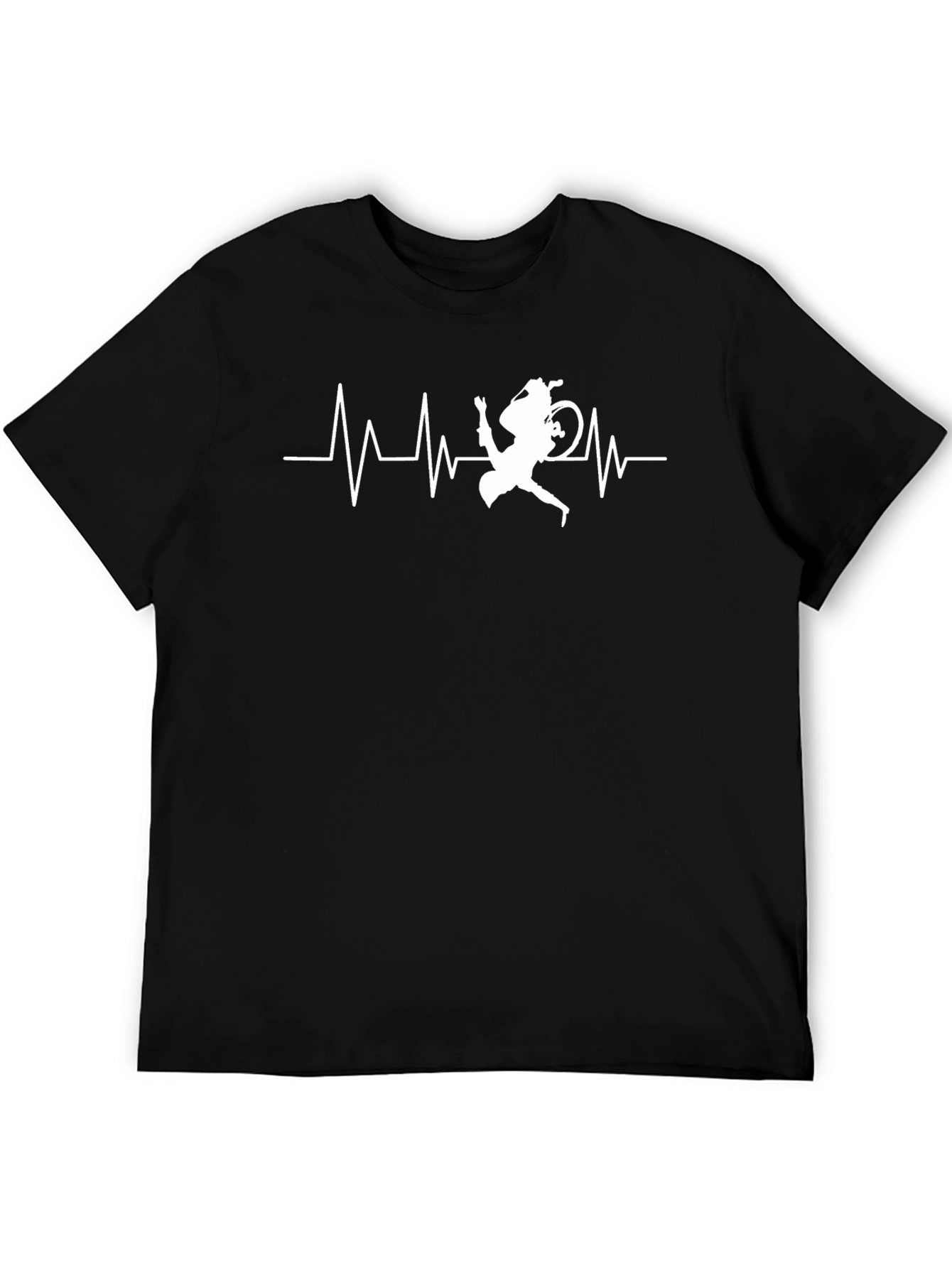 Mountain Biker Heartbeat Graphic Tee