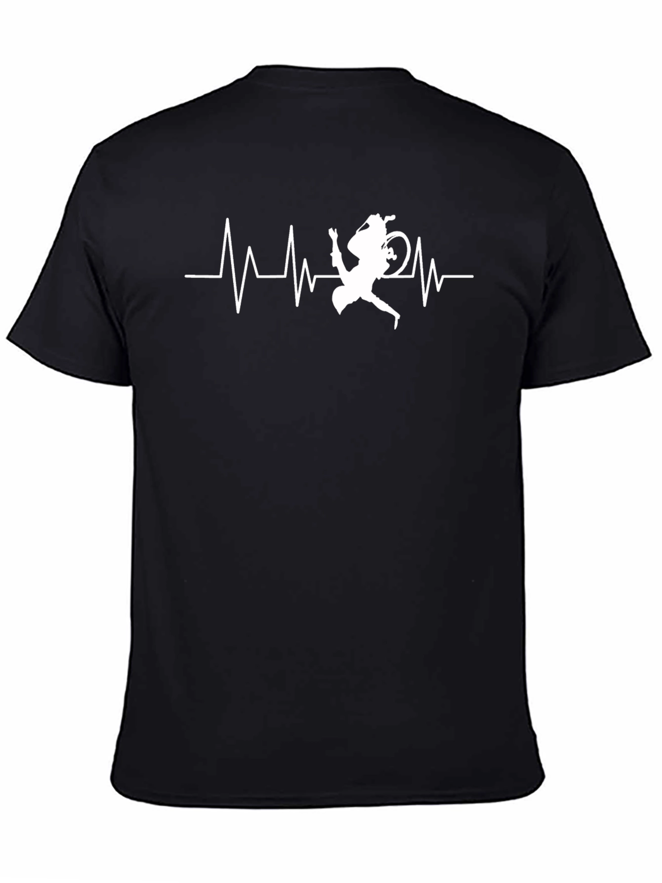 Mountain Biker Heartbeat Graphic Tee